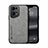 Coque Luxe Cuir Housse Etui DY1 pour Oppo Find X5 Pro 5G Gris