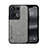 Coque Luxe Cuir Housse Etui DY1 pour Oppo Reno8 Pro+ Plus 5G Gris