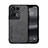 Coque Luxe Cuir Housse Etui DY1 pour Oppo Reno9 Pro+ Plus 5G Noir