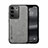 Coque Luxe Cuir Housse Etui DY1 pour Vivo V27 Pro 5G Gris