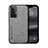 Coque Luxe Cuir Housse Etui DY1 pour Vivo X70 Pro 5G Gris