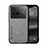 Coque Luxe Cuir Housse Etui DY1 pour Vivo X80 5G Gris