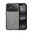 Coque Luxe Cuir Housse Etui DY1 pour Xiaomi Poco M5 4G Gris