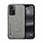 Coque Luxe Cuir Housse Etui DY1 pour Xiaomi Poco X4 NFC Gris