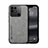 Coque Luxe Cuir Housse Etui DY1 pour Xiaomi Redmi 10C 4G Gris