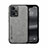 Coque Luxe Cuir Housse Etui DY1 pour Xiaomi Redmi Note 12 Explorer Gris