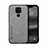 Coque Luxe Cuir Housse Etui DY1 pour Xiaomi Redmi Note 9 Gris