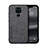 Coque Luxe Cuir Housse Etui DY1 pour Xiaomi Redmi Note 9 Noir