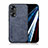 Coque Luxe Cuir Housse Etui DY3 pour Huawei Honor 60 5G Bleu