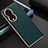 Coque Luxe Cuir Housse Etui GS3 pour Huawei Honor 80 5G Vert