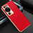 Coque Luxe Cuir Housse Etui GS3 pour Huawei P60 Rouge