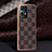 Coque Luxe Cuir Housse Etui JB1 pour Oppo Reno7 Pro 5G Marron