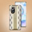 Coque Luxe Cuir Housse Etui JB4 pour Huawei Honor 50 5G Blanc