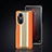 Coque Luxe Cuir Housse Etui JB6 pour Huawei Honor 60 5G Orange