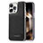 Coque Luxe Cuir Housse Etui JD1 pour Apple iPhone 14 Pro Max Noir