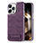 Coque Luxe Cuir Housse Etui JD1 pour Apple iPhone 14 Pro Violet