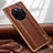 Coque Luxe Cuir Housse Etui LD1 pour Huawei Mate 50 RS Marron