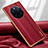 Coque Luxe Cuir Housse Etui LD1 pour Huawei Mate 50 RS Rouge