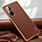 Coque Luxe Cuir Housse Etui LD1 pour Huawei P50 Marron