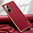 Coque Luxe Cuir Housse Etui LD1 pour Huawei P50 Rouge