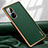 Coque Luxe Cuir Housse Etui LD1 pour Huawei P50 Vert