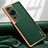 Coque Luxe Cuir Housse Etui LD1 pour Huawei P60 Art Vert