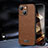 Coque Luxe Cuir Housse Etui LD2 pour Apple iPhone 15 Plus Marron