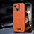 Coque Luxe Cuir Housse Etui LD2 pour Apple iPhone 15 Plus Orange