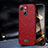 Coque Luxe Cuir Housse Etui LD2 pour Apple iPhone 15 Plus Rouge