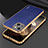 Coque Luxe Cuir Housse Etui LD3 pour Apple iPhone 15 Bleu