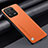 Coque Luxe Cuir Housse Etui LS1 pour Xiaomi Mi 13 5G Orange