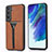 Coque Luxe Cuir Housse Etui M02T pour Samsung Galaxy S22 Plus 5G Petit