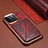 Coque Luxe Cuir Housse Etui MT1 pour Apple iPhone 15 Pro Max Rouge