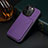 Coque Luxe Cuir Housse Etui MT4 pour Apple iPhone 14 Pro Max Violet