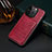 Coque Luxe Cuir Housse Etui MT5 pour Apple iPhone 14 Pro Rouge