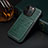 Coque Luxe Cuir Housse Etui MT5 pour Apple iPhone 15 Pro Vert