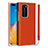 Coque Luxe Cuir Housse Etui N01 pour Huawei P40 Pro Orange