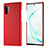 Coque Luxe Cuir Housse Etui P01 pour Samsung Galaxy Note 10 Plus 5G Rouge