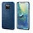 Coque Luxe Cuir Housse Etui P02 pour Huawei Mate 20 Pro Bleu