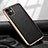 Coque Luxe Cuir Housse Etui pour Apple iPhone 12 Mini Noir