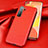 Coque Luxe Cuir Housse Etui pour Huawei Nova 7 SE 5G Rouge