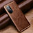 Coque Luxe Cuir Housse Etui pour Huawei Nova 8 Pro 5G Marron