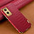 Coque Luxe Cuir Housse Etui pour Oppo A96 5G Rouge