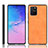 Coque Luxe Cuir Housse Etui pour Samsung Galaxy S10 Lite Orange