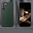 Coque Luxe Cuir Housse Etui pour Samsung Galaxy S24 Plus 5G Vert