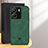 Coque Luxe Cuir Housse Etui pour Xiaomi Poco C65 Vert