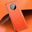 Coque Luxe Cuir Housse Etui pour Xiaomi Poco F2 Pro Orange