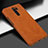 Coque Luxe Cuir Housse Etui pour Xiaomi Redmi 9 Prime India Orange