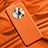 Coque Luxe Cuir Housse Etui QK1 pour Huawei Honor Magic3 5G Orange