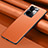 Coque Luxe Cuir Housse Etui QK1 pour Realme GT Neo6 5G Orange